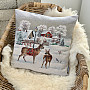 Christmas tapestry cover WINTER IDYL