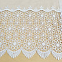 Finished embroidered luxury curtain GERSTER 11509 white flowers