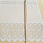 Finished embroidered luxury curtain GERSTER 11509 white flowers