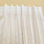 Finished embroidered luxury curtain GERSTER 11509 white flowers