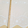 Embroidered curtain V 325 FLOWER white