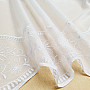 Embroidered curtain V 325 FLOWER white