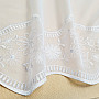 Embroidered curtain V 325 FLOWER white