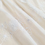 Embroidered curtain V 325 FLOWER white