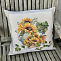 Tapestry cushion cover SUNFLOWERS IN A FRAME