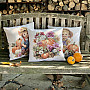 Tapestry pillowcase GIRL WITH PUMPKINS