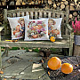 BOY WITH PUMPKIN tapestry pillowcase