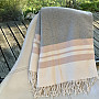 Luxury blanket PINK WITH FRINGES