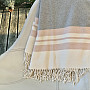 Luxury blanket PINK WITH FRINGES