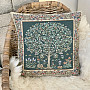 Green tapestry TREE OF HAPPINESS cushion cover