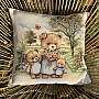 Tapestry pillowcase BEAR FAMILY