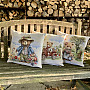 Tapestry pillowcase BEAR FAMILY