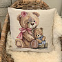 Tapestry cushion cover MISS BEAR