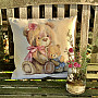 Tapestry cushion cover MISS BEAR