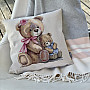 Tapestry cushion cover MISS BEAR