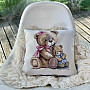 Tapestry cushion cover MISS BEAR