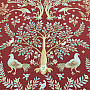 Tapestry fabric WILLIAM MORRIS burgundy