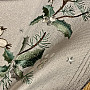 Embroidered Christmas tablecloth and scarf NEEDLES AND CONES