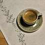 Embroidered Christmas tablecloth and shawl SILVER MISTLE