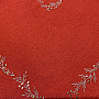 Embroidered Christmas tablecloth and shawl MISTLET RED