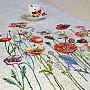 Tapestry tablecloth and scarf POPPY ROMANCE