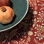 Tapestry tablecloth and scarf WILLIAM MORRIS burgundy