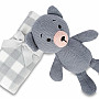 KNITTED TEDDY children's gift set