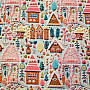 GINGERBREAD COTTAGE cotton fabric