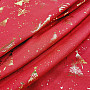 Cotton fabric RED TREES