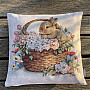 Easter tapestry cover HABBIT IN A BASKET