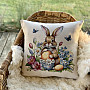 Easter tapestry cover HABBIT AND YELLOW EGGS