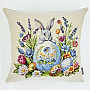 Tapestry pillowcase HARE AND BLUE EGGS