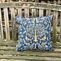 Tapestry pillowcase WILLIAM MORRIS blue - full-surface