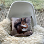 Decorative pillowcase THE SQUIRREL RUSTS