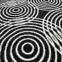 Black and White Circles Rug