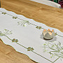 Embroidered tablecloth and scarf SNOW WHITE