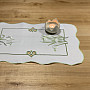 Embroidered tablecloth and scarf SNOW WHITE