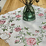 Embroidered tablecloth and scarf ROSE