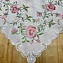 Embroidered tablecloth and scarf ROSE