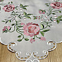 Embroidered tablecloth and scarf ROSE