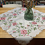 Embroidered tablecloth and scarf ROSE