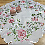 Embroidered tablecloth and scarf ROSE