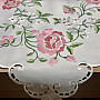 Embroidered tablecloth and scarf ROSE