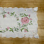 Embroidered tablecloth and scarf ROSE