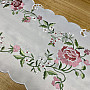 Embroidered tablecloth and scarf ROSE