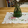 Embroidered tablecloth and scarf ROSE