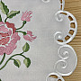 Embroidered tablecloth and scarf ROSE