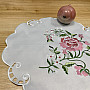 Embroidered tablecloth and scarf ROSE