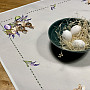 Embroidered tablecloth EASTER BUNNY with lavender