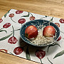 Tapestry tablecloth and scarf TULIPS III large pattern